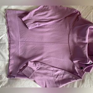 JONES NEW YORK | M | lilac cowl neckline sweater with 3/4 sleeves